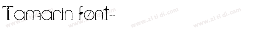 Tamarin font字体转换